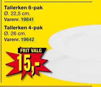 Harald Nyborg Tallerken 6-pak tilbud