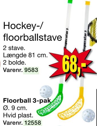 Harald Nyborg Hockey-/ floorballstave tilbud