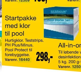 Harald Nyborg Startpakke med klor til pool tilbud