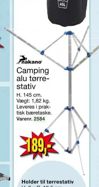 Harald Nyborg Camping alu tørre stativ tilbud