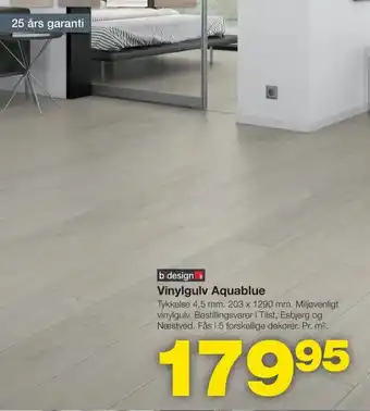 Bauhaus Vinylgulv Aquablue tilbud