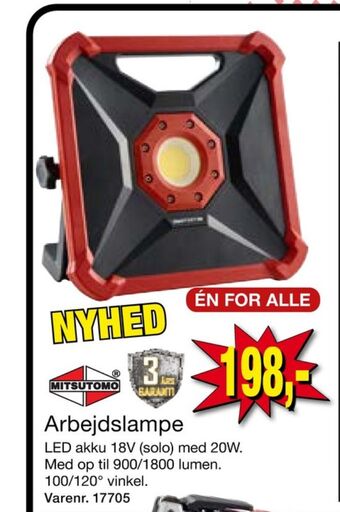 Harald Nyborg Mitsutomo arbejdslampe tilbud