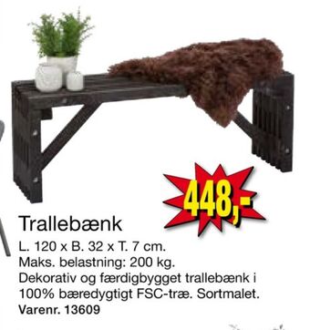 Harald Nyborg Ukendt havebænk tilbud