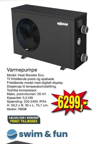 Harald Nyborg Swim & fun varmepumpe tilbud