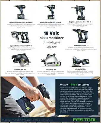 Festool annonce