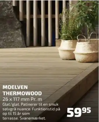 Davidsen Moelven terrassebrædder tilbud