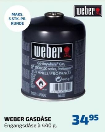 Davidsen Weber gasdåse tilbud