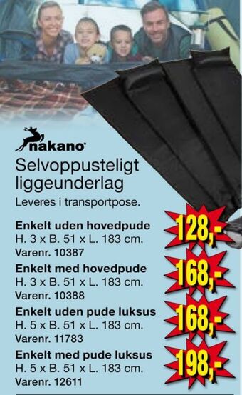 Harald Nyborg Nakano liggeunderlag tilbud