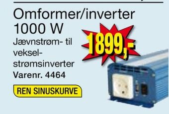 Harald Nyborg Branford omformer/inverter tilbud