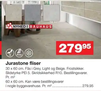 Bauhaus Jurastone fliser tilbud