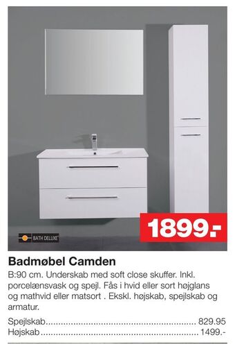 Bauhaus Badmøbel Camden tilbud