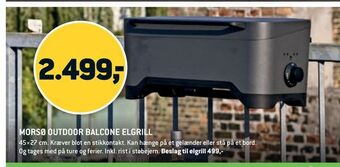 XL-BYG Morsø outdoor balcone elgrill tilbud