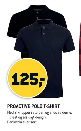 XL-BYG Proactive polo t-shirt tilbud