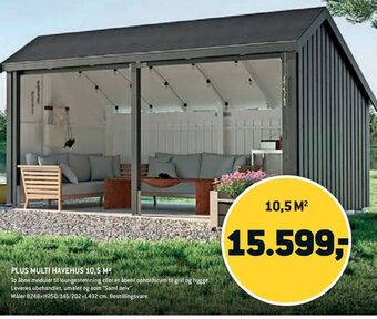XL-BYG PLUS MULTI HAVEHUS 10,5 M2 tilbud