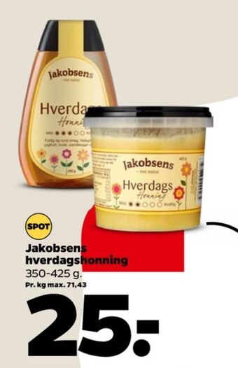 Netto Jakobsens honning tilbud