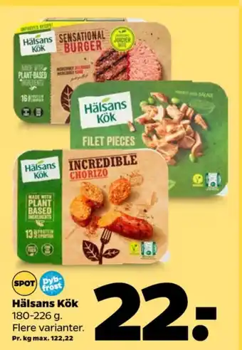 Netto Hälsans kök vegetarmad tilbud