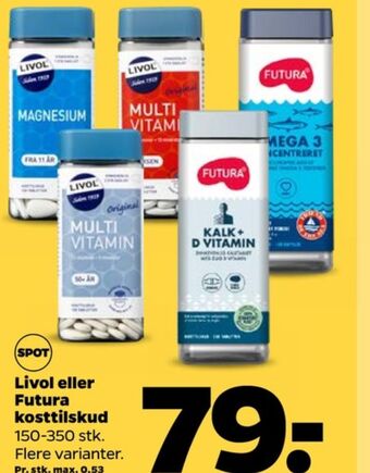 Netto Livol multi vitaminer tilbud
