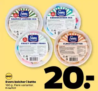 Netto Salmiak lakrids mix bolsjer tilbud
