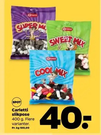 Netto Carletti slikposer tilbud