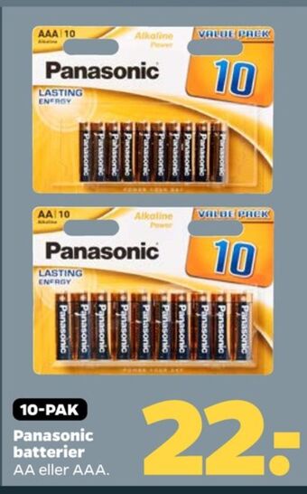 Panasonic batterier
