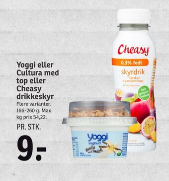 SPAR Yoggi yoghurt vanilje med müsli top tilbud