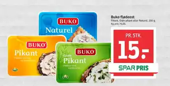 SPAR Buko flødeost grøn pikant tilbud
