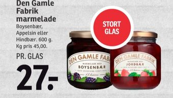 SPAR Den gamle fabrik marmelade tilbud