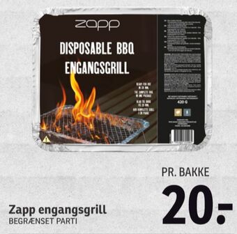 SPAR Zapp engangsgrill tilbud