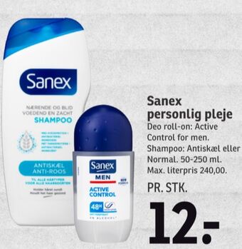 SPAR Sanex shampoo tilbud
