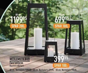 Imerco Faro lanterne tilbud