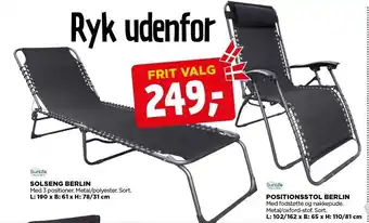 jem & fix Solseng Berlin el. Positionsstol Berlin - Frit valg tilbud
