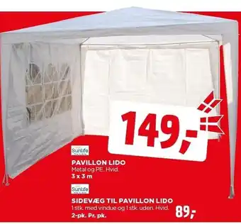 jem & fix Pavillon Lido el. Sidevæg til pavillon Lido tilbud