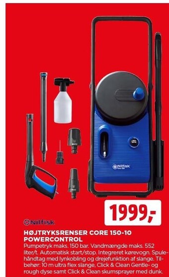jem & fix Højtryksrenser core 150-10 powercontrol tilbud
