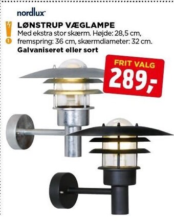 jem & fix Lønstrup væglampe tilbud