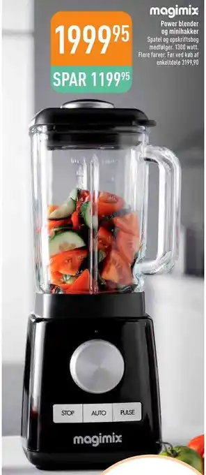 Power blender og minihakker