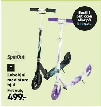 Løbehjul med store hjul.