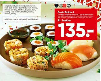 Bilka Sushi Bakke L tilbud
