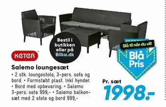 Bilka Salemo loungesæt tilbud