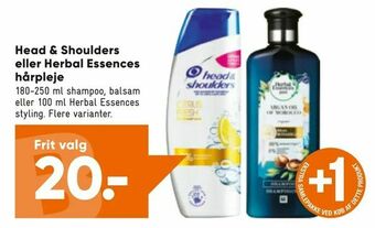 Bilka Head & Shoulders eller Herbal Essences hårpleje tilbud