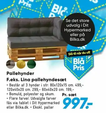 Bilka Pallehynder Lina pallehyndesæt tilbud