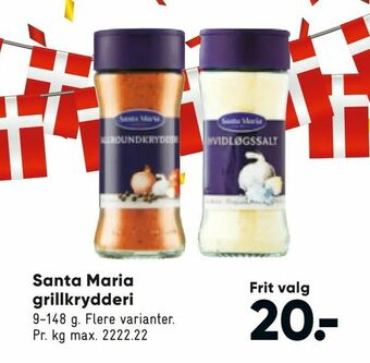 Bilka Santa Maria grillkrydderi tilbud
