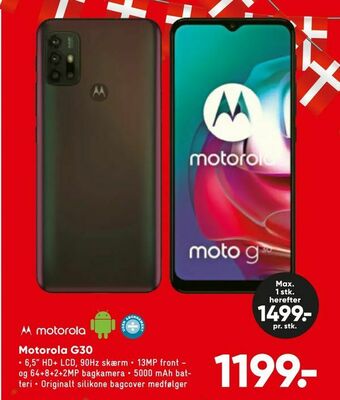 Bilka Motorola G30 tilbud