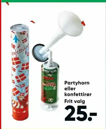 Partyhorn eller konfettirør