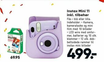 Bilka Instax Mini 11 inkl. tilbehør tilbud