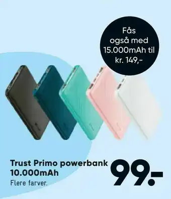Bilka Trust Primo powerbank 10000mAh tilbud