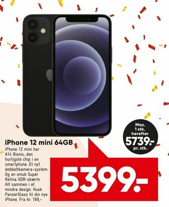 Bilka iPhone 12 mini 64GB tilbud