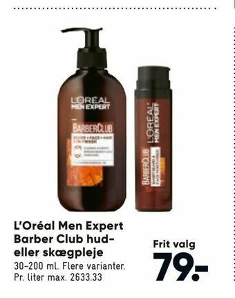 Bilka L'Oréal Men Expert Barber Club hud eller skægpleje tilbud
