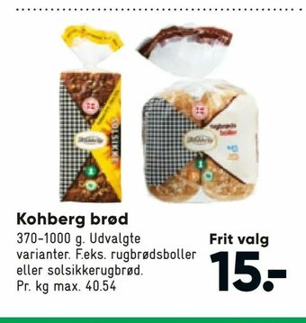 Bilka Kohberg brød tilbud