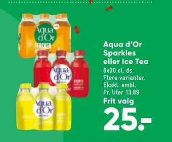 Bilka Aqua d'Or Sparkles eller Ice Tea tilbud