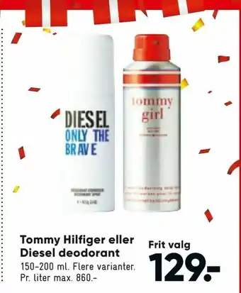 Tommy Hilfiger eller Diesel deodorant